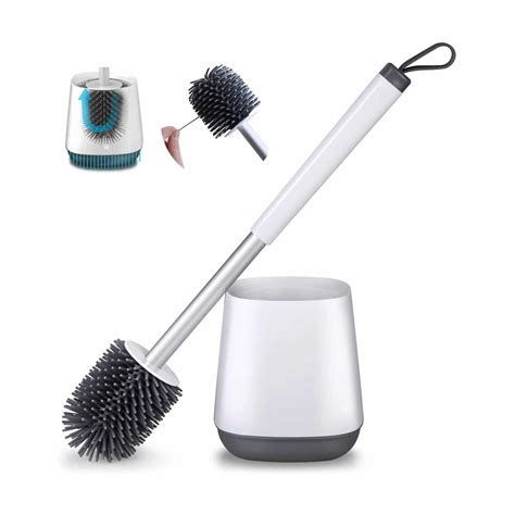 stainless toilet bowl brush|best toilet brush for under the rim.